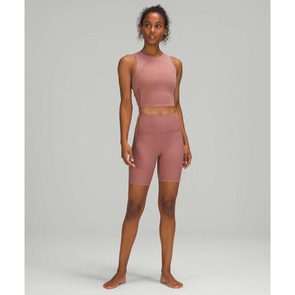 Lululemon Ribbed Contoured High Rise Short 8" - Picture 3 of 7